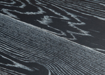 Contemporary black oak flooring,
Bespoke finish Titanium Rush
Hand finished with hardwax oil