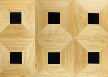 Oak flooring patterns with black inserts