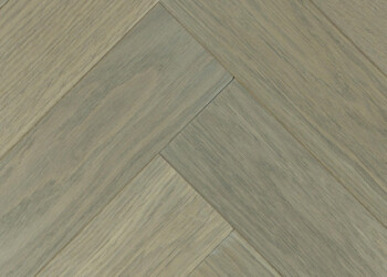 Grey stone parquet flooring